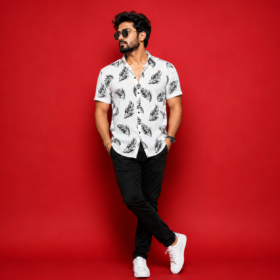 Men’s Printed Half Sleeve Casual Shirt