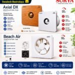 Surya Axial DX & Beach Air Ventilation Fan | High Speed Exhaust Fan | Silent Operation | Copper Motor | Home & Office Use