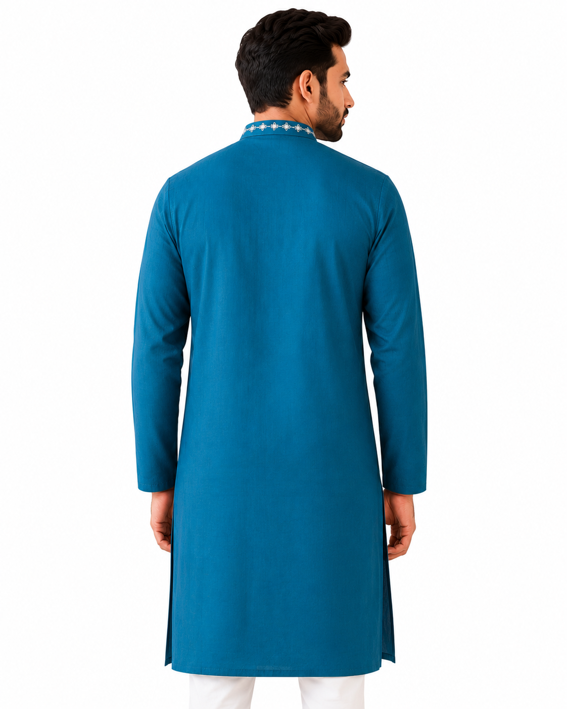 ChatGPT Image Jun 14, 2026, 11_06_44 AM Teal Blue Panjabi for Men Back View