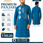 ChatGPT Image Jun 14, 2026, 11_13_43 AM Premium Teal Blue Panjabi for Men