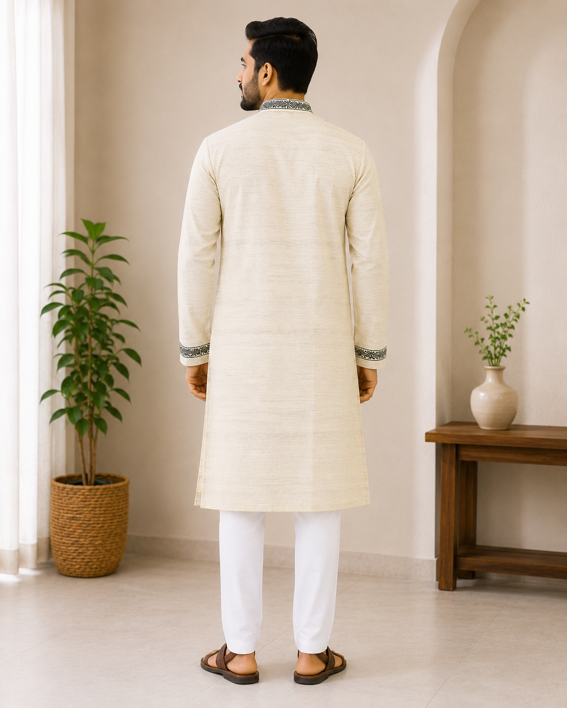 ChatGPT Image Jun 15, 2026, 11_56_27 AM Majestic Ethnic Men's Kurta Back View