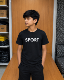 SPORT Boys Round Neck T-Shirt