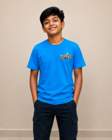 Boys Round Neck Casual T-Shirt