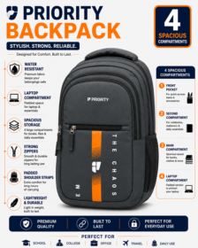 Priority 4 Compartment Laptop Backpack