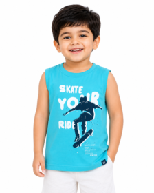 Amul Candy Floss Kids Sleeveless T-Shirt