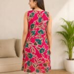 WhatsApp Image 2026-06-15 at 12.15.50 Floral Print Pink Kurti Back View