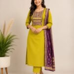 Mustard Yellow 3 Piece Kurta Set