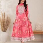 WhatsApp Image 2026-06-18 at 11.47.02 (1) Pink Floral Embroidered Anarkali Kurta Set for Women
