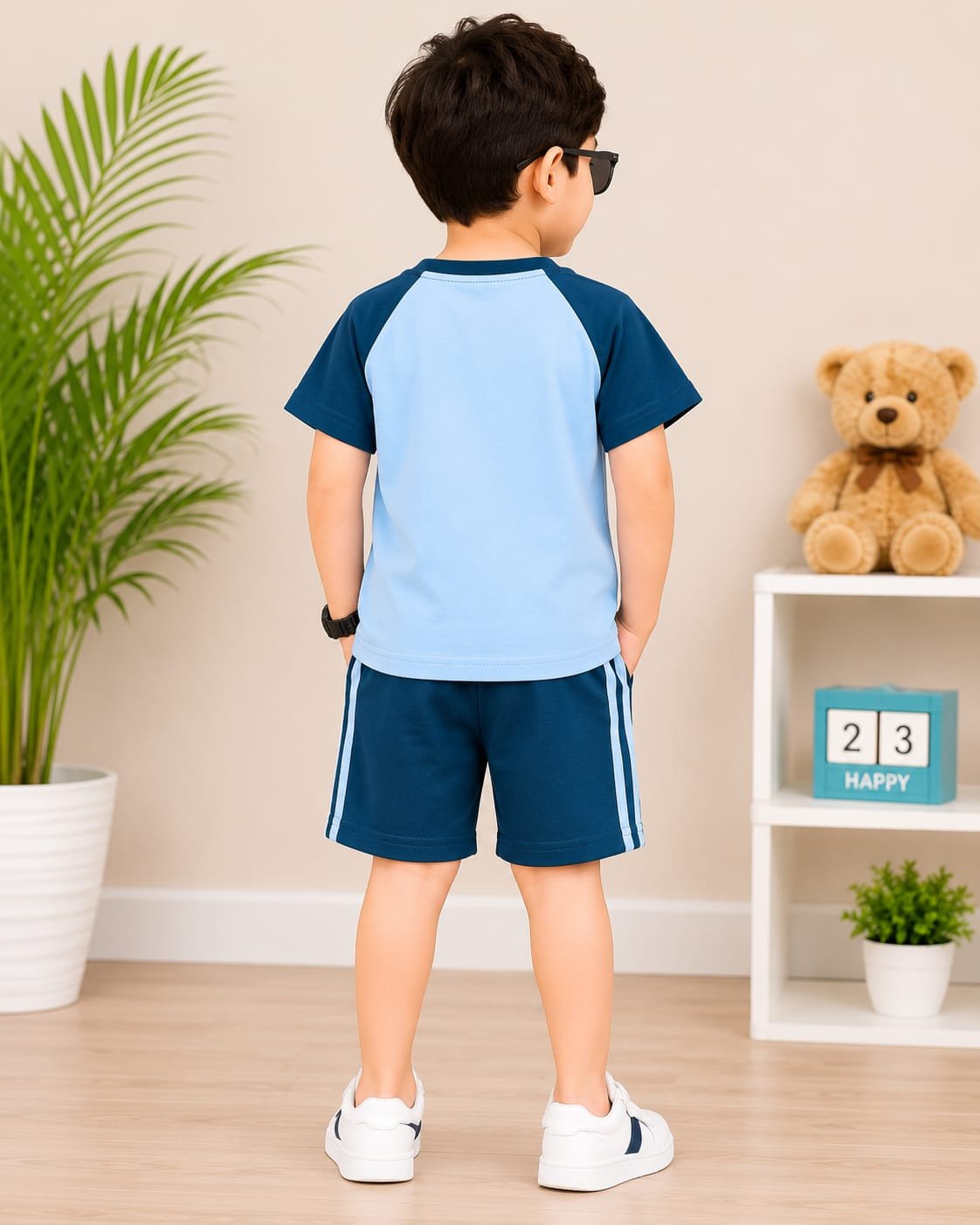 Soft Cotton Boys T-Shirt and Shorts Set for Daily Wear