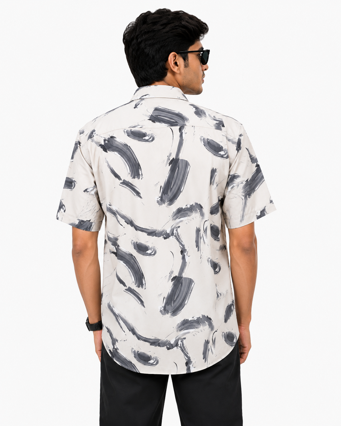 ChatGPT Image Jul 11, 2026, 04_29_38 PM Men’s Abstract Printed Cotton Shirt Back View