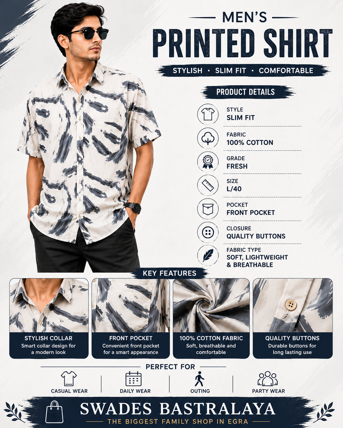 ChatGPT Image Jul 11, 2026, 05_08_40 PM Men’s 100% Cotton Abstract Printed Shirt