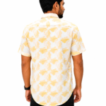 ChatGPT Image Jul 14, 2026, 02_38_31 PM Premium Yellow Printed Slim Fit Cotton Shirt Back View