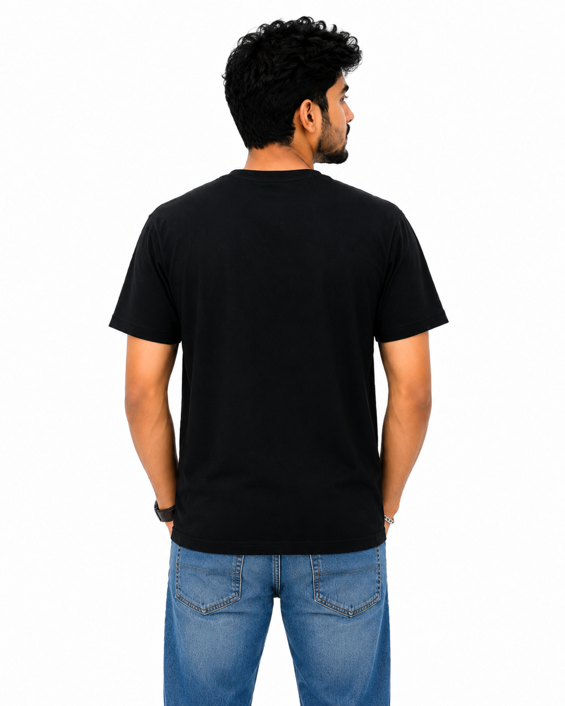 ChatGPT Image Jul 14, 2026, 04_40_23 PM Premium Men's Black Graphic Printed T-Shirt with round neck and half sleeves for comfortable casual wear.