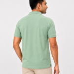 ChatGPT Image Jul 17, 2026, 05_18_35 PM Men's Premium Mint Green Polo T-Shirt Back View Regular Fit
