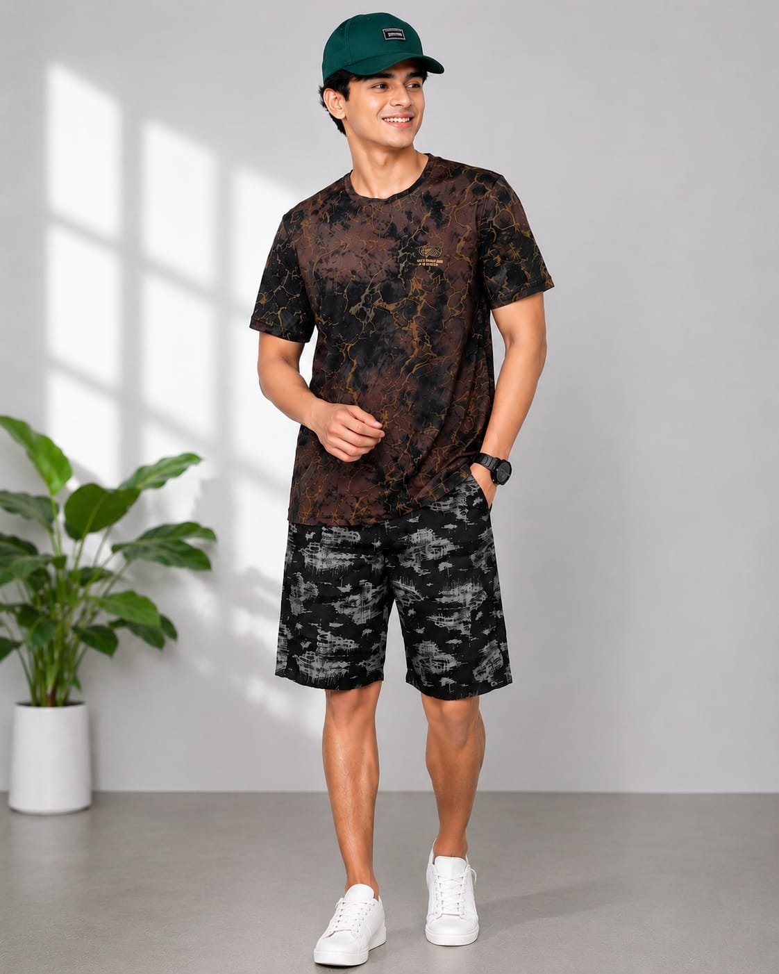 WhatsApp Image 2026-06-30 at 11.07.19 Premium Men's T-Shirt & Shorts Set Front View
