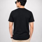 WhatsApp Image 2026-06-30 at 14.37.12 Black Printed Men's Cotton T-Shirt Back View