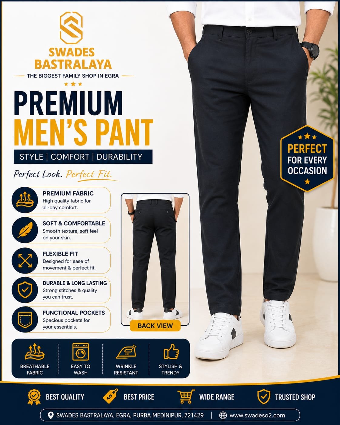 WhatsApp Image 2026-07-01 at 11.48.04 Premium Men's Black Office Wear Pant