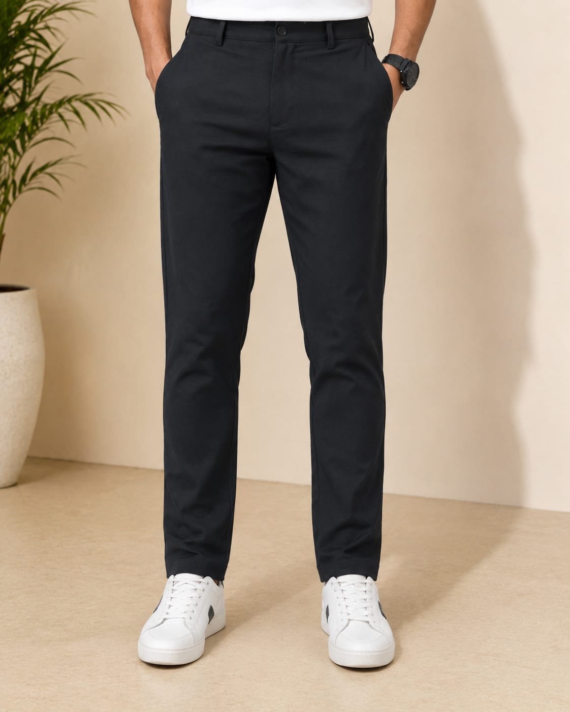 WhatsApp Image 2026-07-01 at 11.48.05 Premium Black Men's Formal Pant Front View