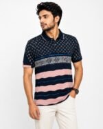 Men's Cotton Polo T-Shirt Front View