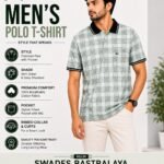 WhatsApp Image 2026-07-14 at 17.05.08 (2) Men's Breathable Cotton Checked Polo T-Shirt by Swades Bastralaya